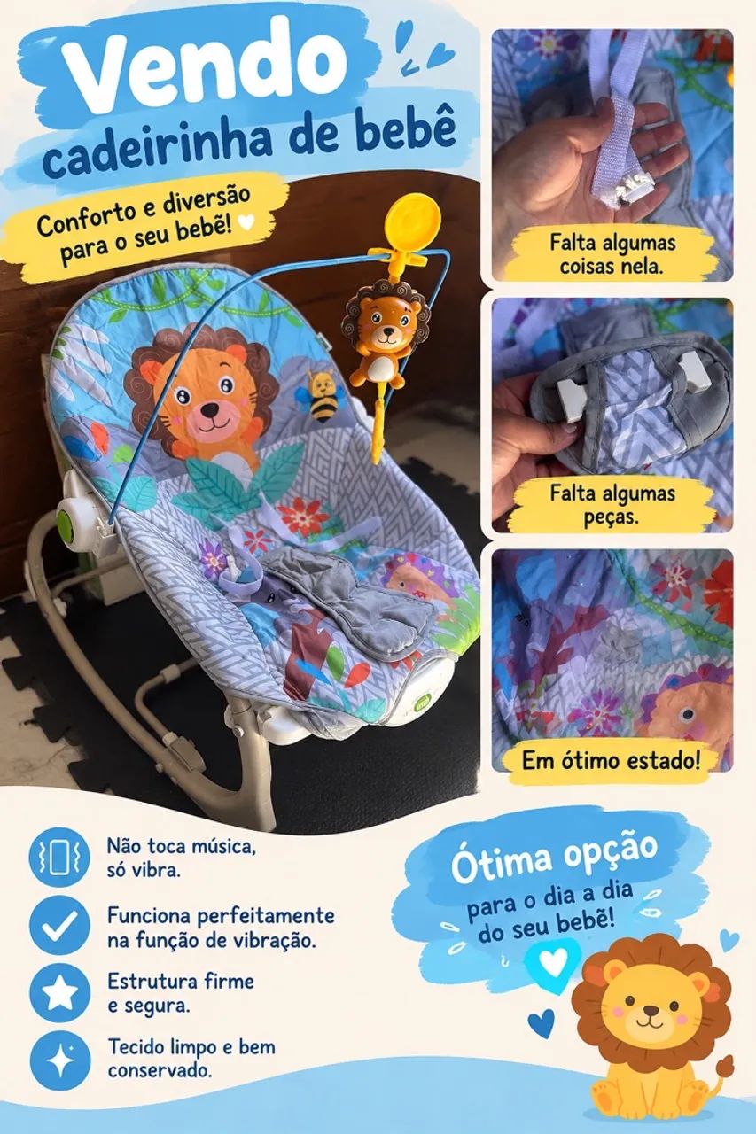 Vendo cadeirinha de bebê