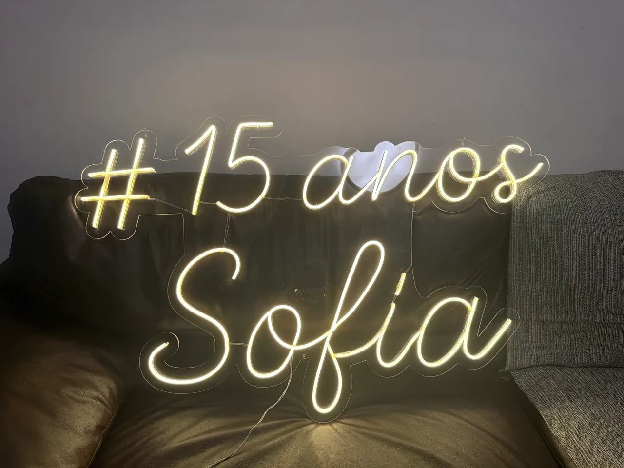 Placa de led de XV anos 