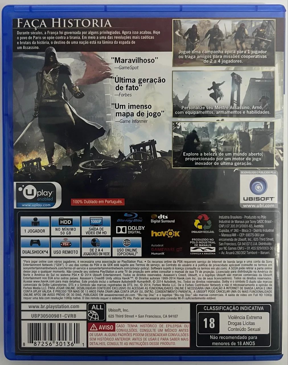 JOGO ASSASSINS CREED UNITY - PS4 - Foto 2