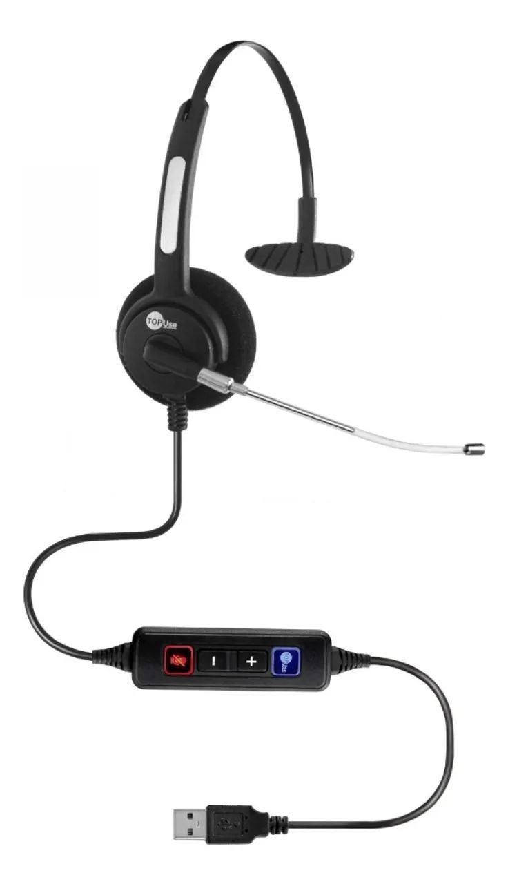 Headset Top Use Htu-310 Usb Aprimore Chamadas E Reuniões - Foto 2