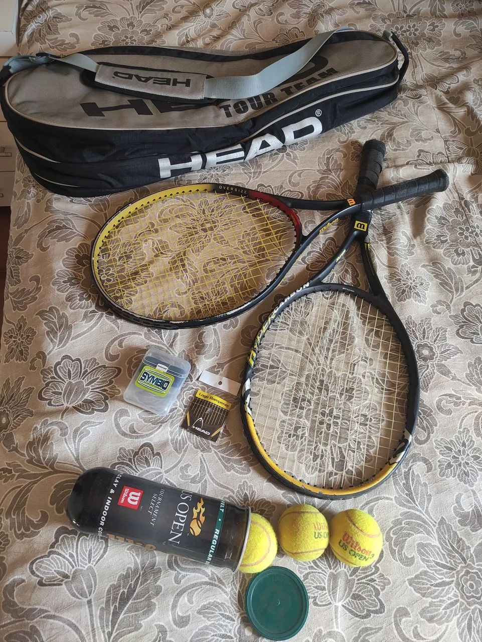 Kit Raquete de tênis, case e bolinhas