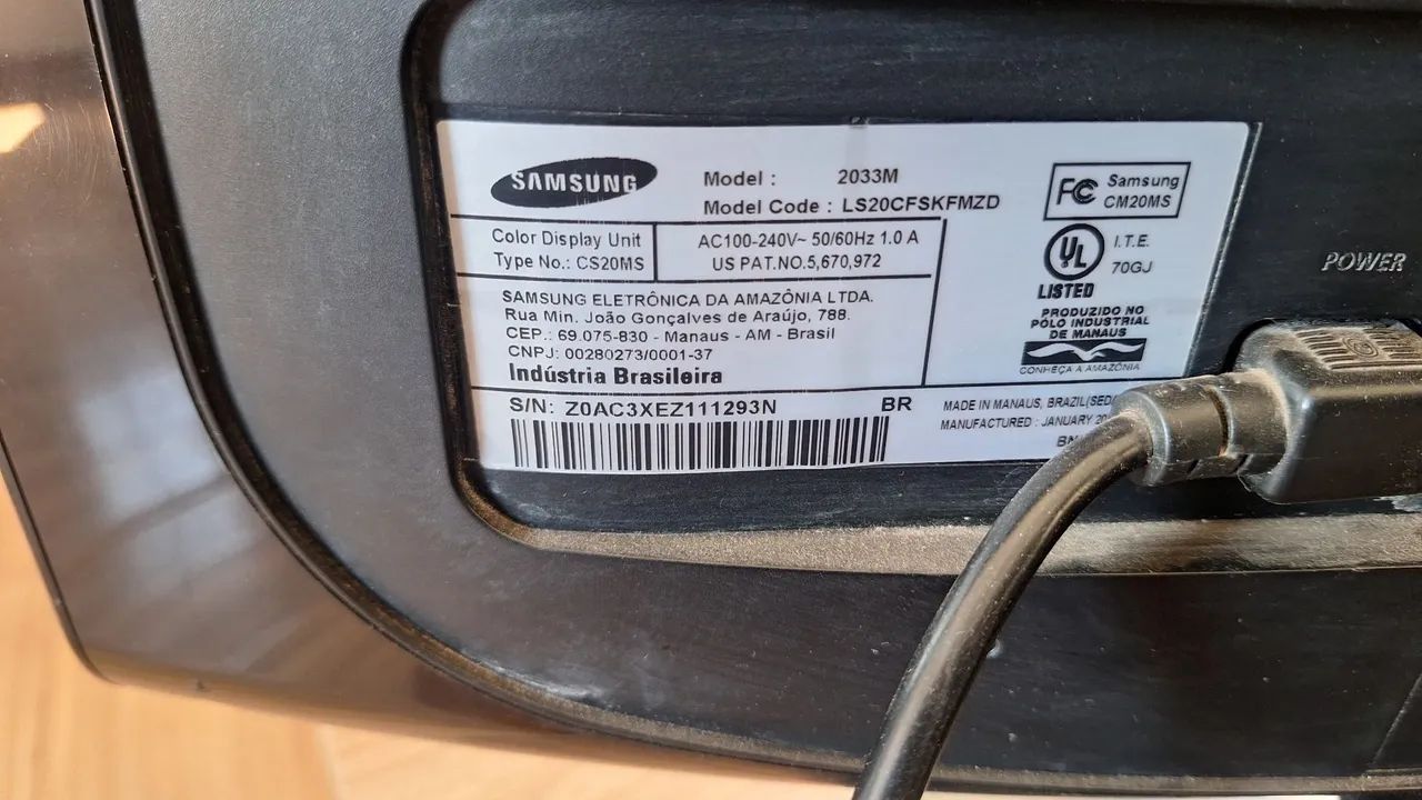Tv monitor Samsung SyncMaster 2033M 20 Polegadas - Foto 3