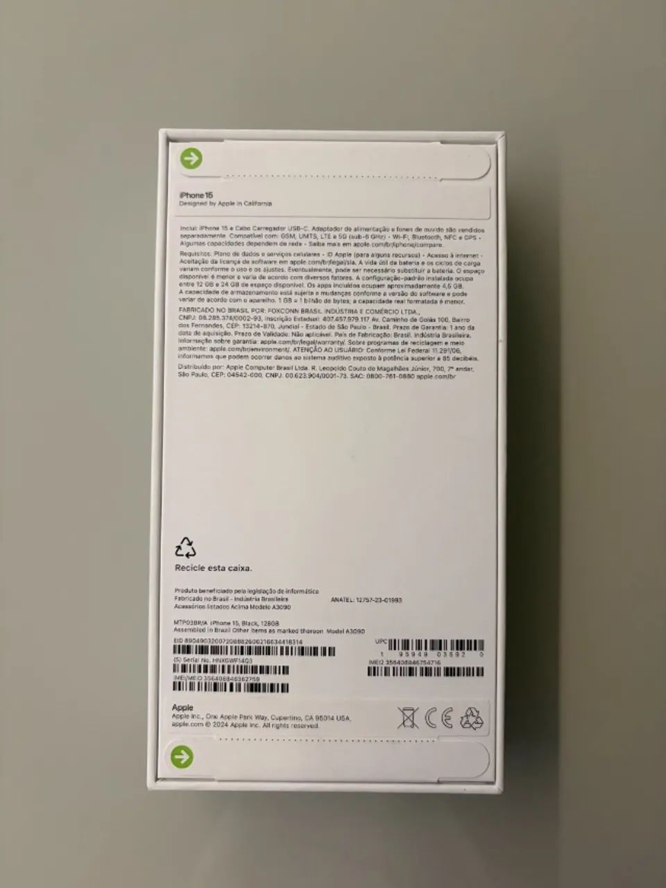 Iphone 15 novo com 128gb preto - Foto 3