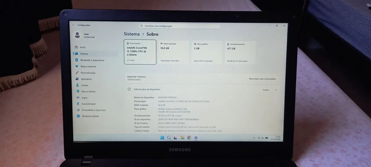 Notebook Samsung - Foto 5