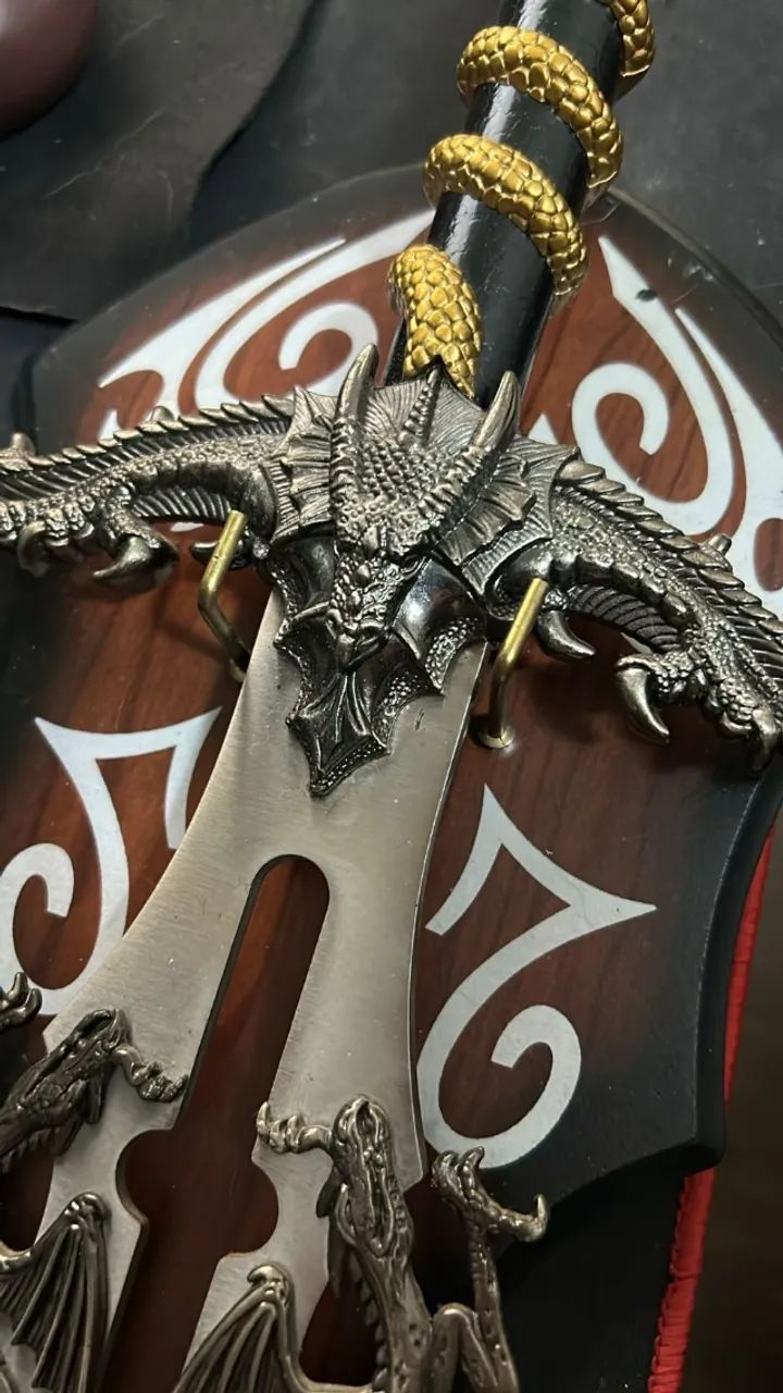 Espada de Dragão Fantasy - ITEM DE COLECIONADOR - Foto 2