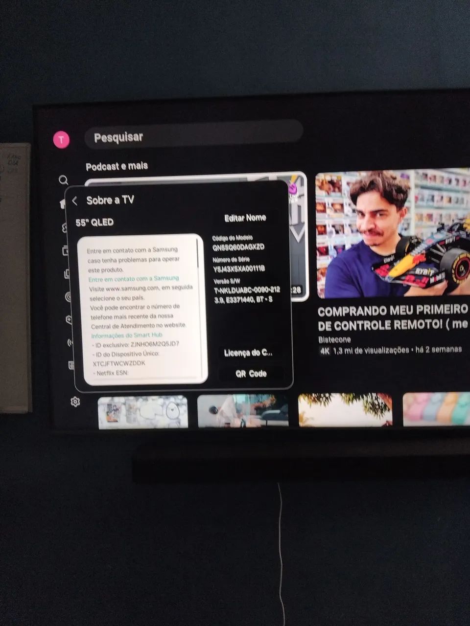 TV samsung 55p 4k - Foto 3