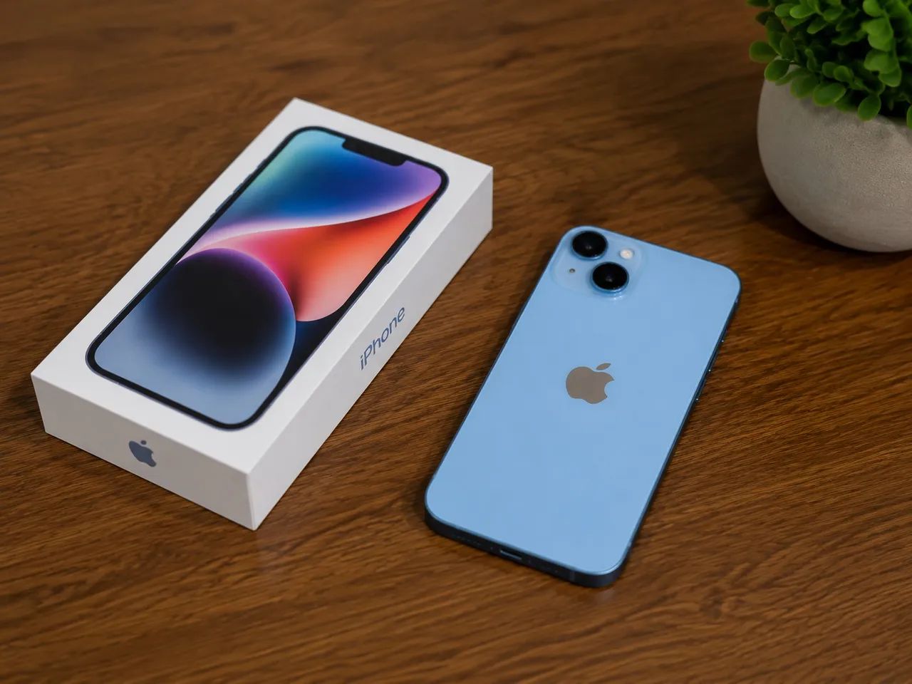 iPhone 14 256GB Azul Claro Usado - Excelente Estado - Celulares e