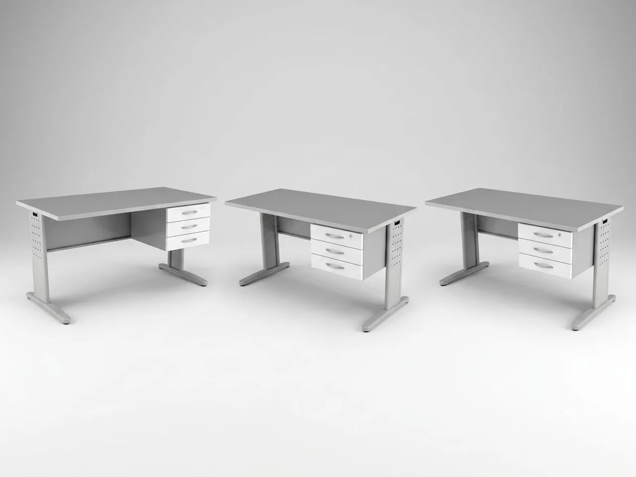 Mesa de Escritório / Home Office com Gaveteiro (3 Gavetas) - Usada em Ótimo Estado! - Foto 2