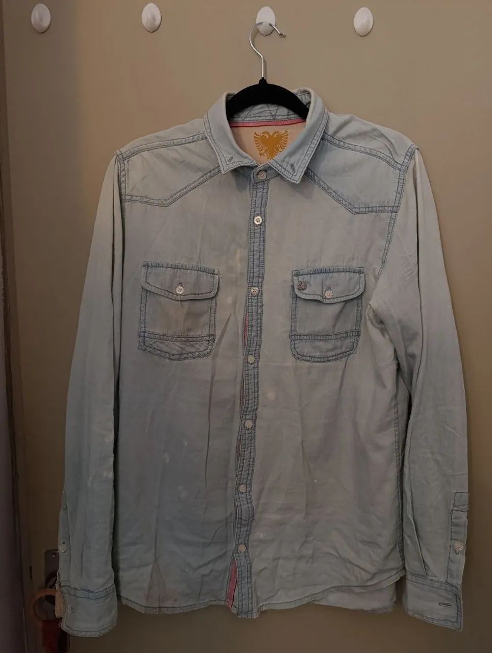 Camisa Cavalera Original Jeans Stone Washed - Tam M