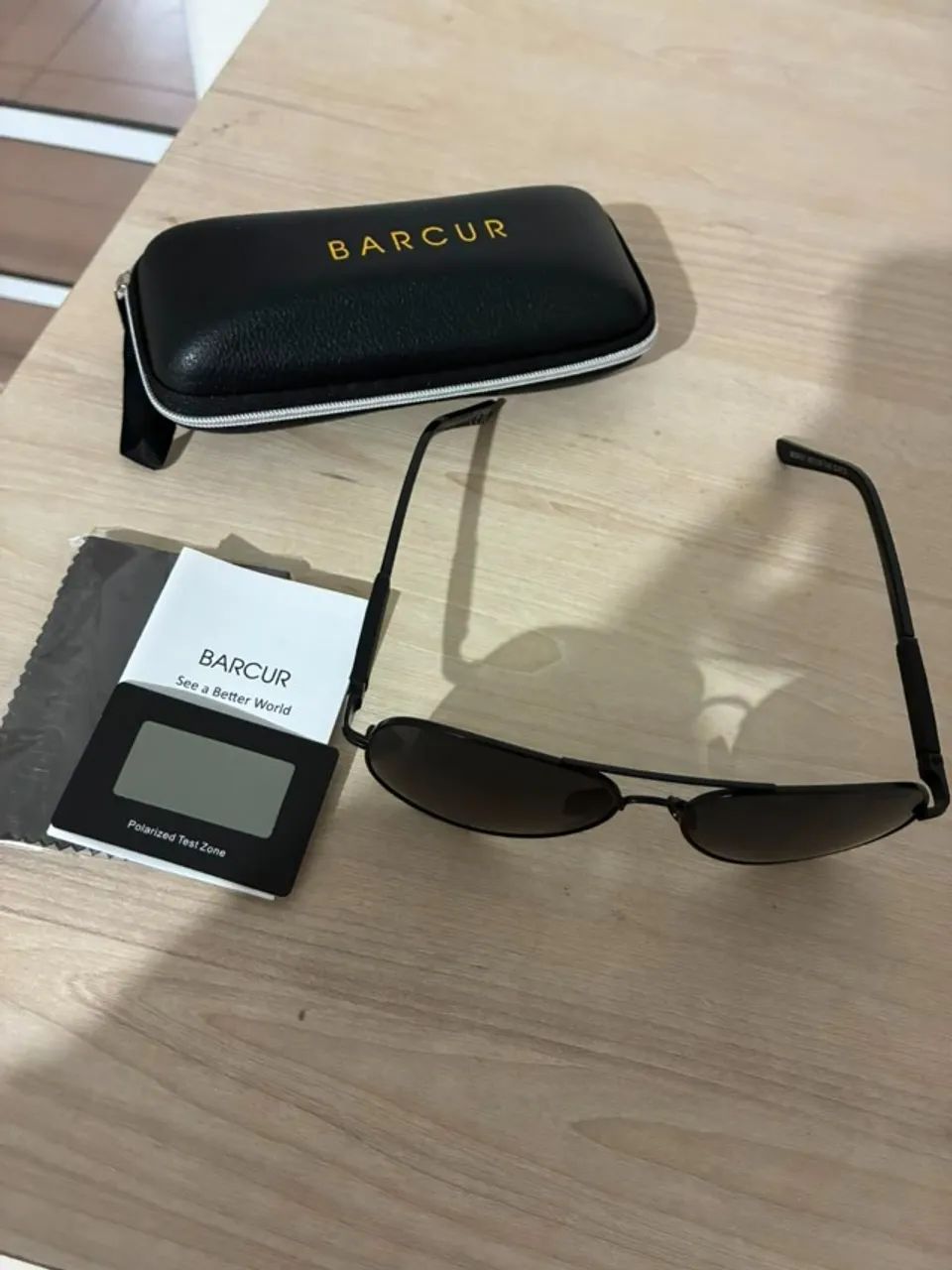 Óculos de Sol Aviador Masculino Barcur  - Foto 3