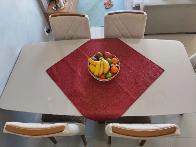 Mesa de Jantar (vidro e madeira) - Foto 2