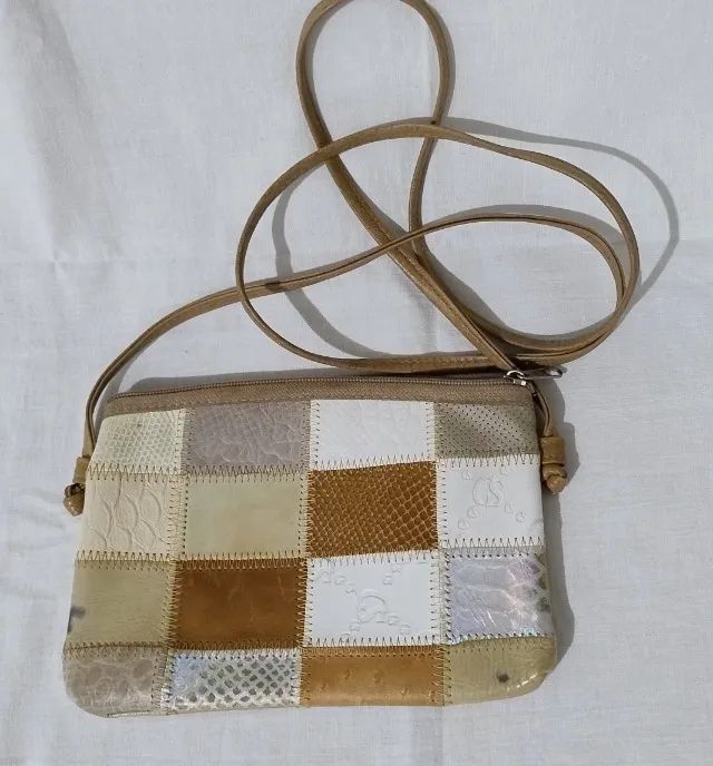 Bolsa pequena transversal couro