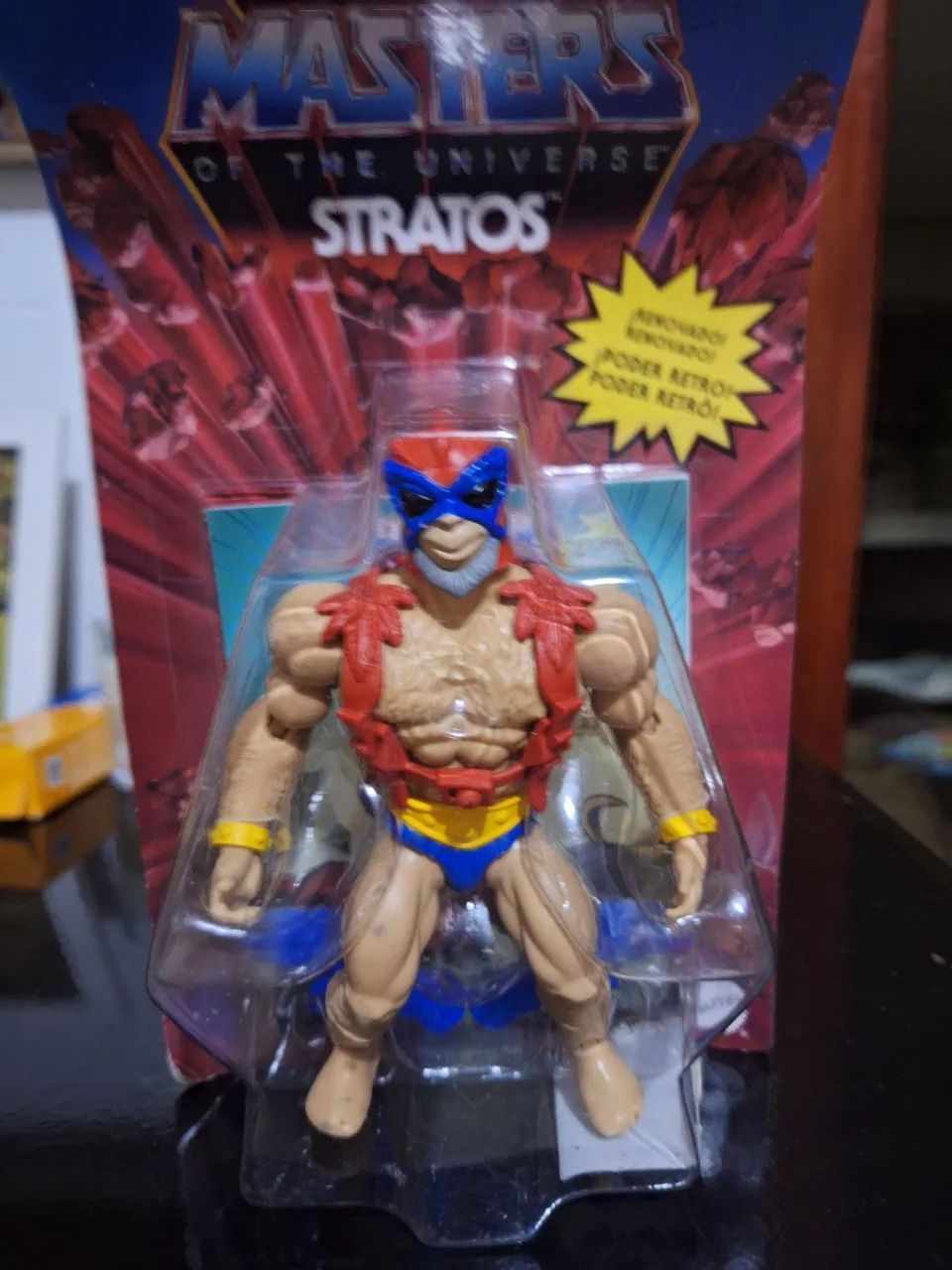 Boneco linha mattel master of universo stratos 