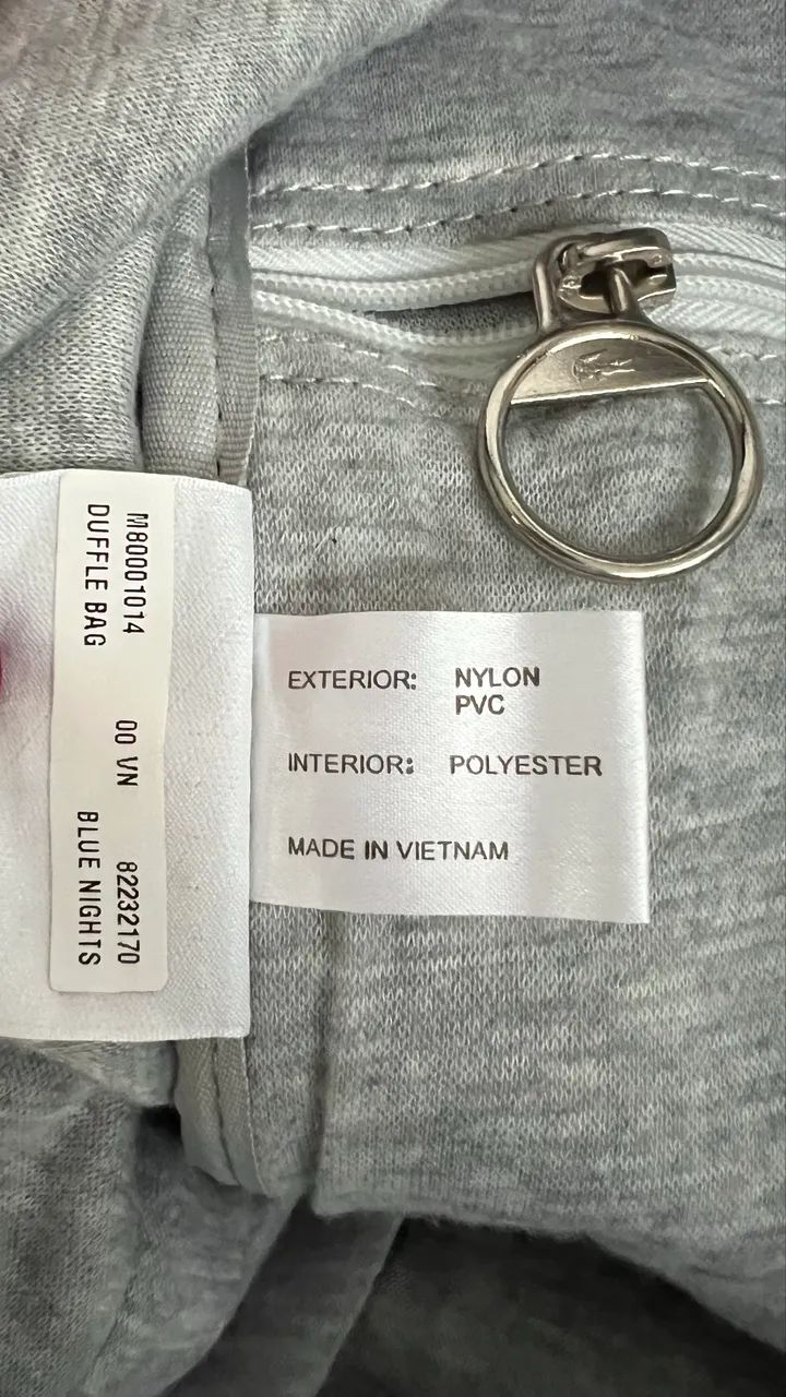 Mala ou bolsa viajem Lacoste vintage - Foto 5