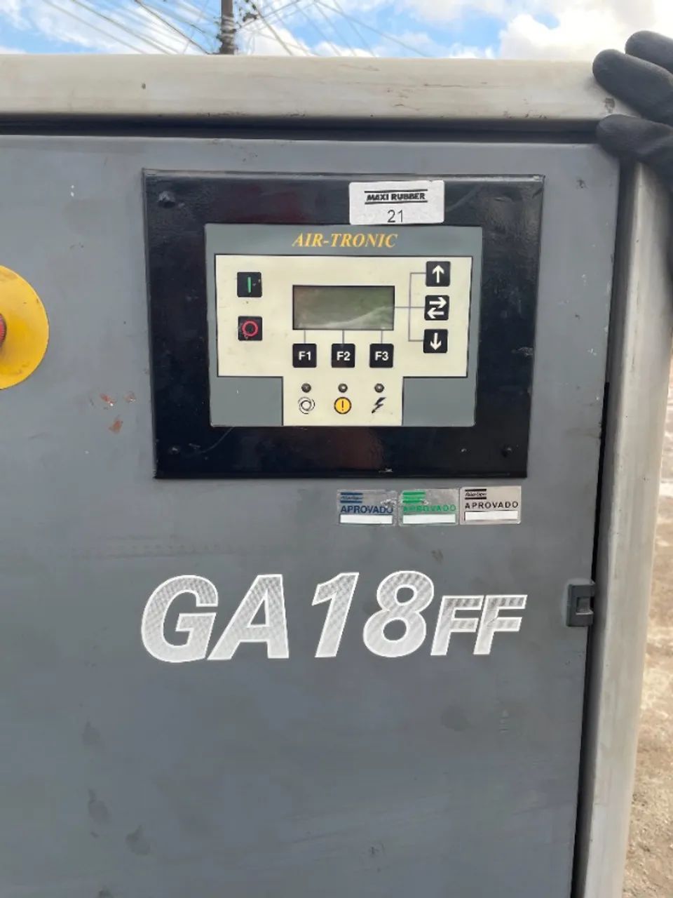 Compressor Parafuso Atlas Copco GA18 FF - 22CV - Foto 5