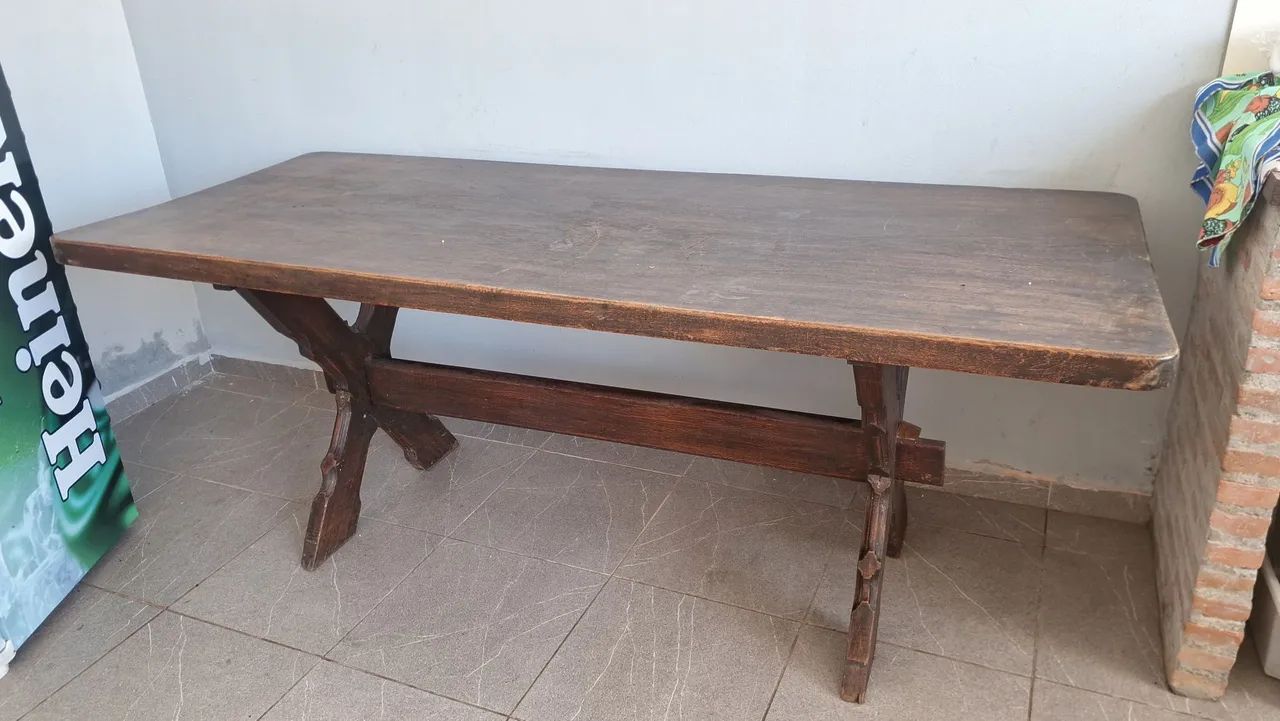 Lindíssima mesa de madeira MACIÇA 2.300$$ - Foto 5