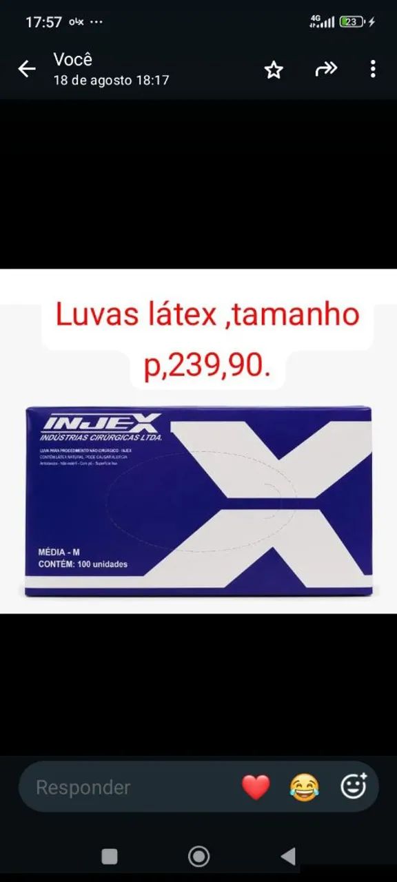 Luvas látex 