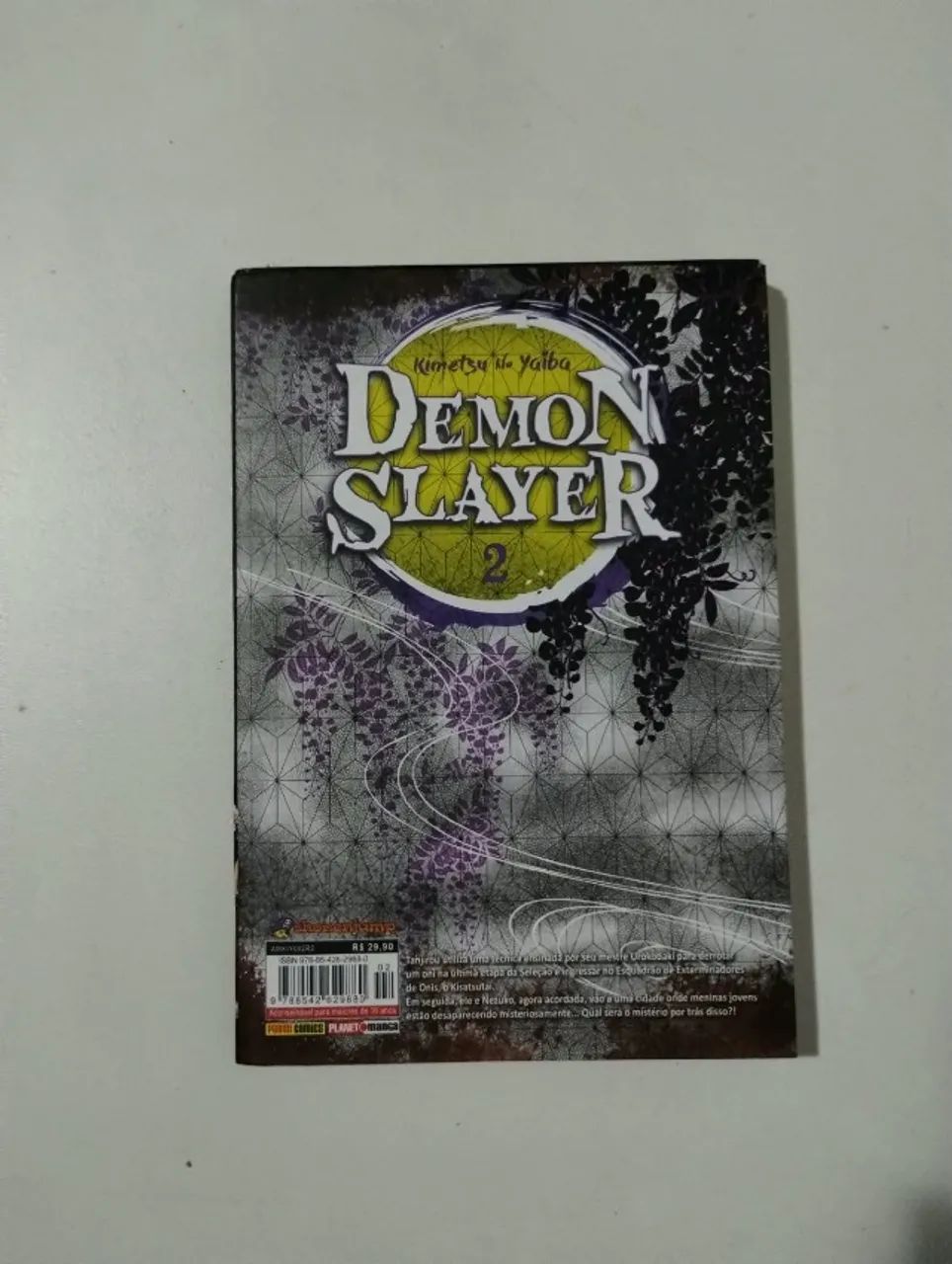 Mangá Demon Slayer - Volume 2 (Ótimo Estado) - Foto 2