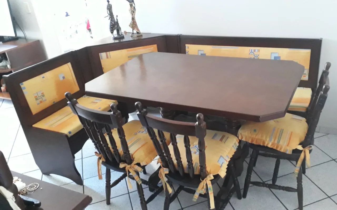 Mesa de madeira (canto alemão) - Foto 5
