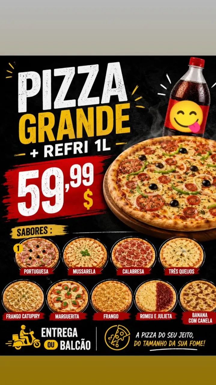 PIZZA Grande + Refrigerante 1l - Foto 4