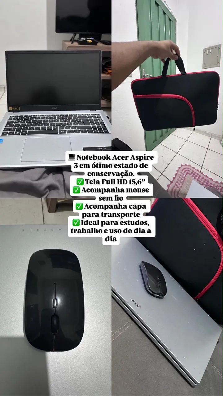 Vendo Notebook semi novo em Excelente qualidade 
