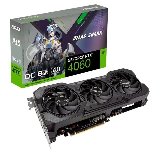 Placa de Vídeo RTX 4060 8GB ASUS ATS OC