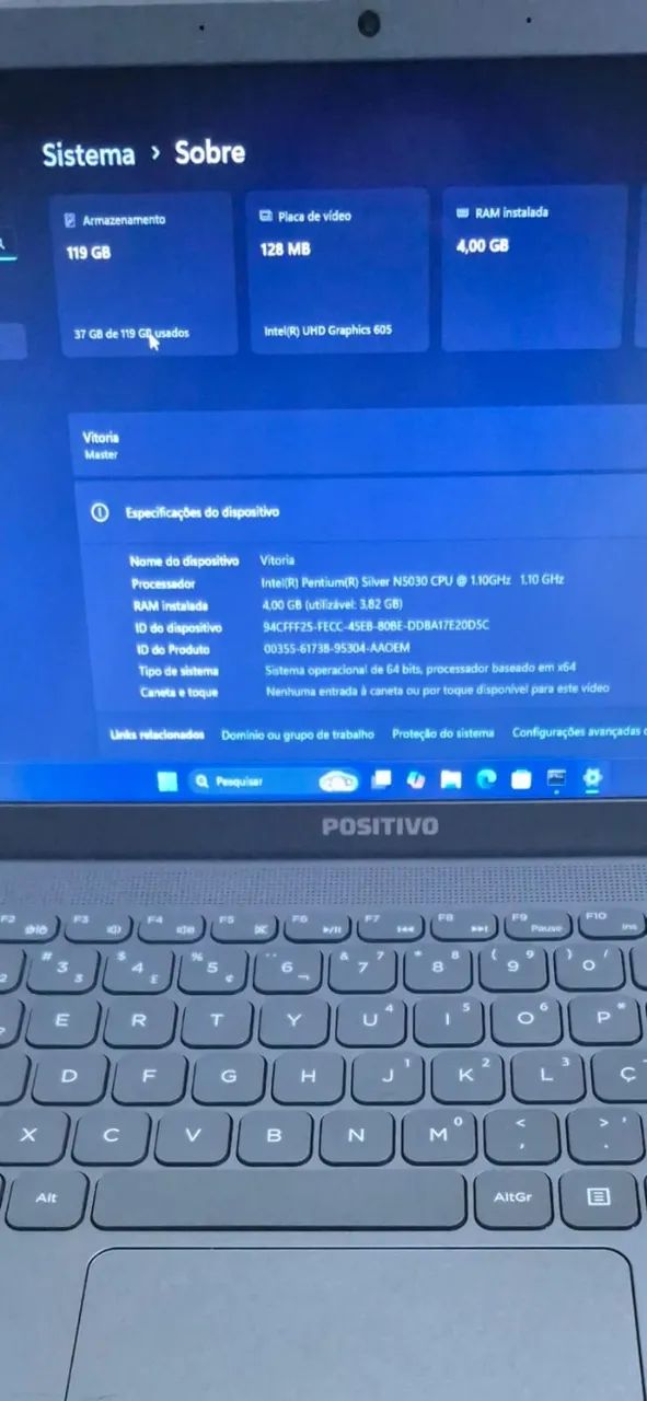 Notebook Positivo Intel Pentium Silver N5030 - Windows 11 - Foto 2