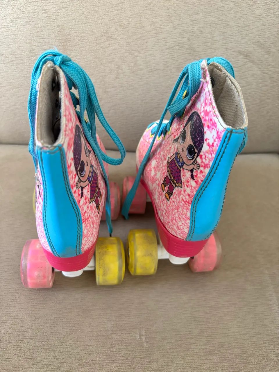 Patins Quad Clássico Lol com luz roller - Foto 3