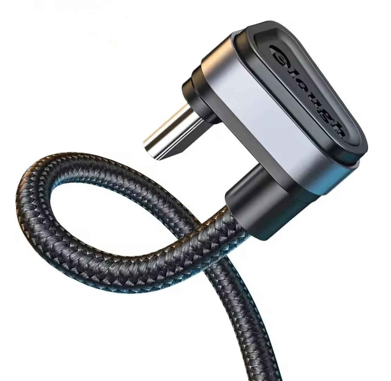 Cabo de dados e carregamento Tipo C USB 180 graus resistente 