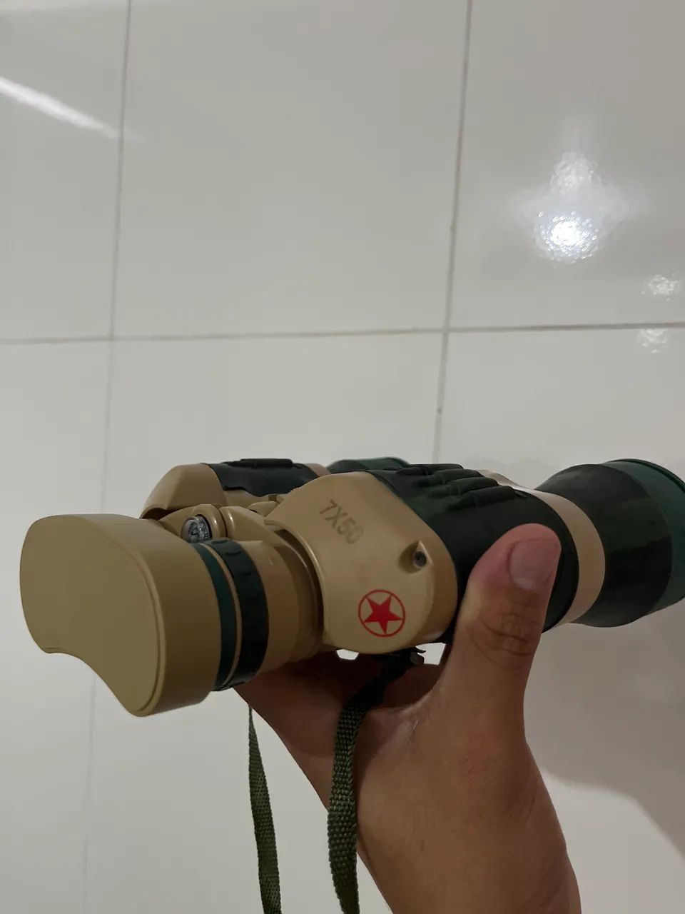 Binóculo 7x50 Estilo Militar com Bolsa - Excelente Estado - Foto 4