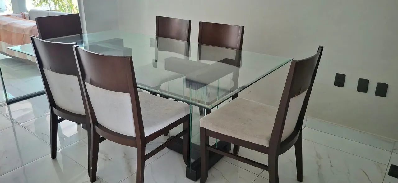 Mesa de Jantar - Brinde de 6 cadeiras - Foto 2