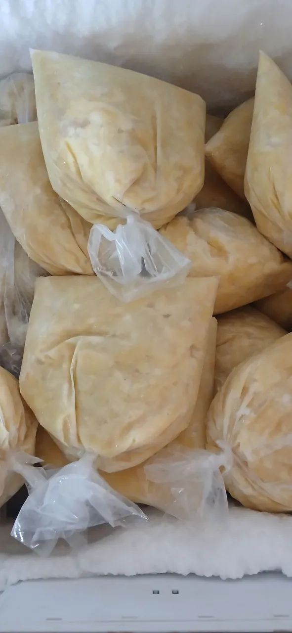 Poupas de cupuaçus novinhos tirados na tesoura não entrego,15 reais o quilo.