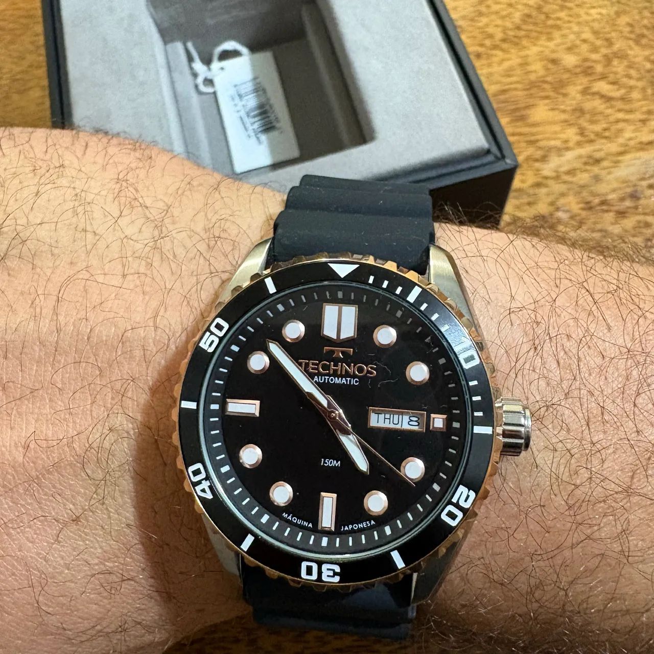Relógio technos automático sem uso  43 mm - Foto 3