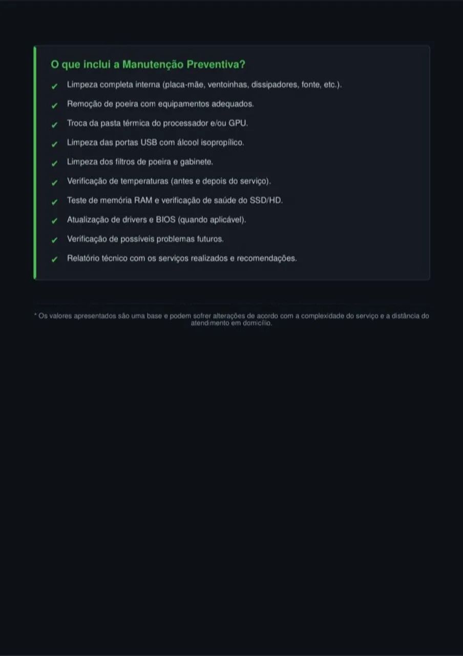Manutenção Preventiva de Desktop e Steam Deck - Foto 2