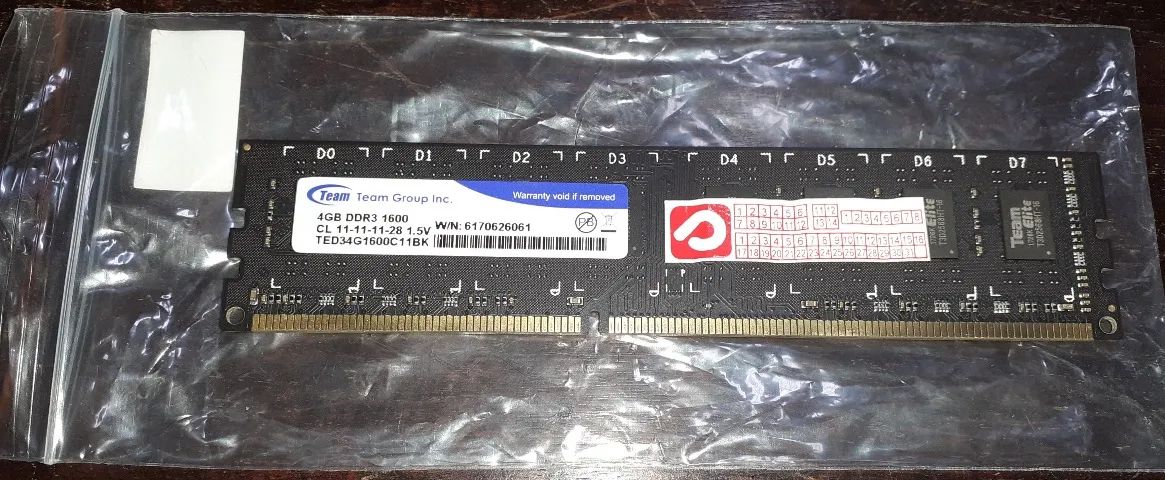 Memória Ram DDR3 4GB (1x4) Team Group 1600MHz - Foto 2