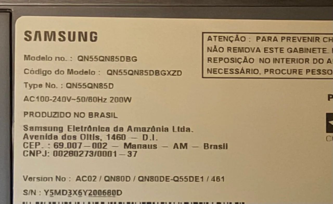 Vendo Samsung Neo QLED QN85D de 55 Polegadas - Foto 2