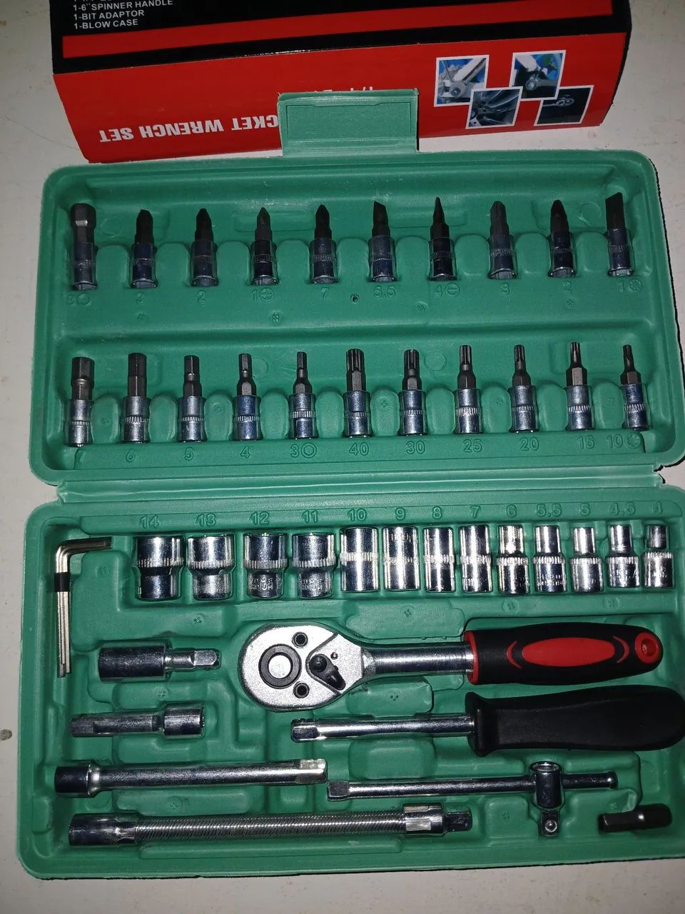 Jogo de Chaves Catraca e Soquetes - 46 Peças ? - Ferramentas de