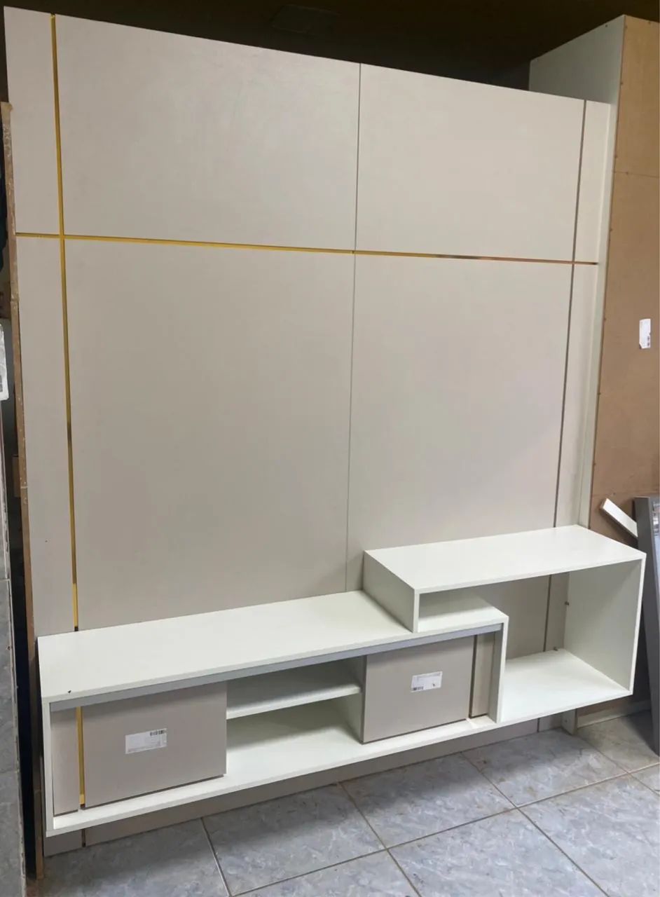 Painel com rack novo 100% mdf  - Foto 2