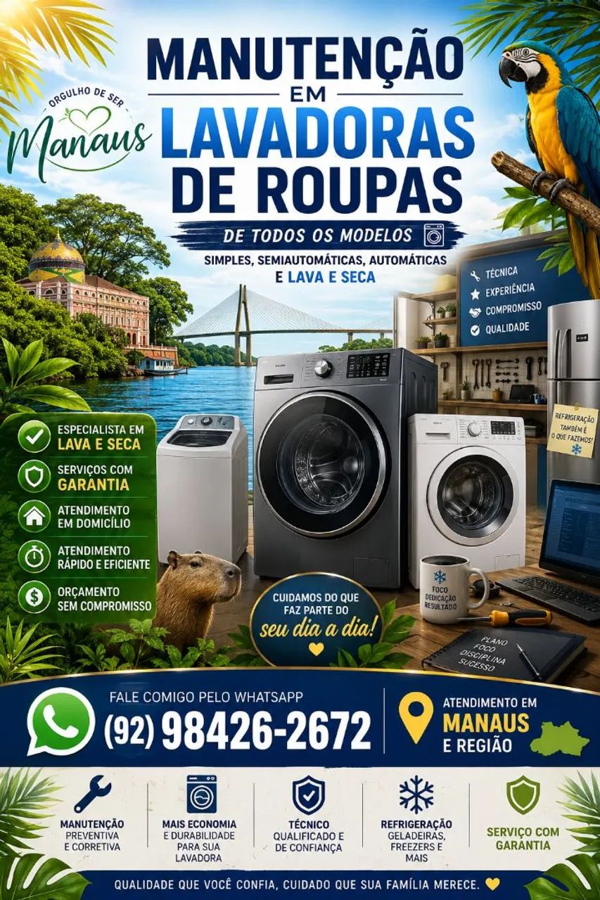 Assistência Técnica - Máquinas de Lavar