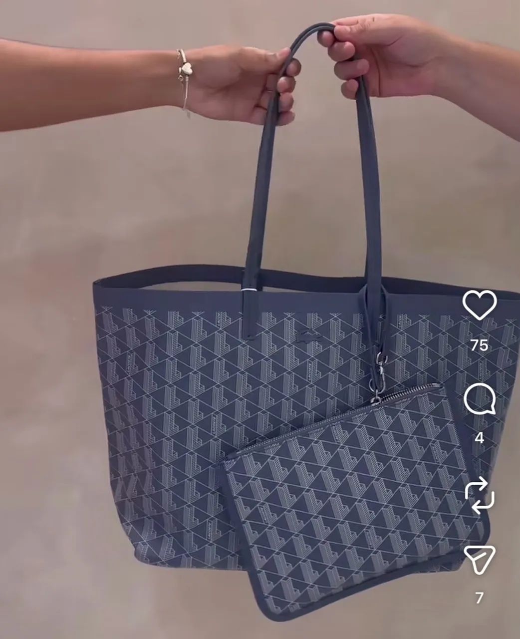 Bolsa Lacoste autêntica  - Foto 5