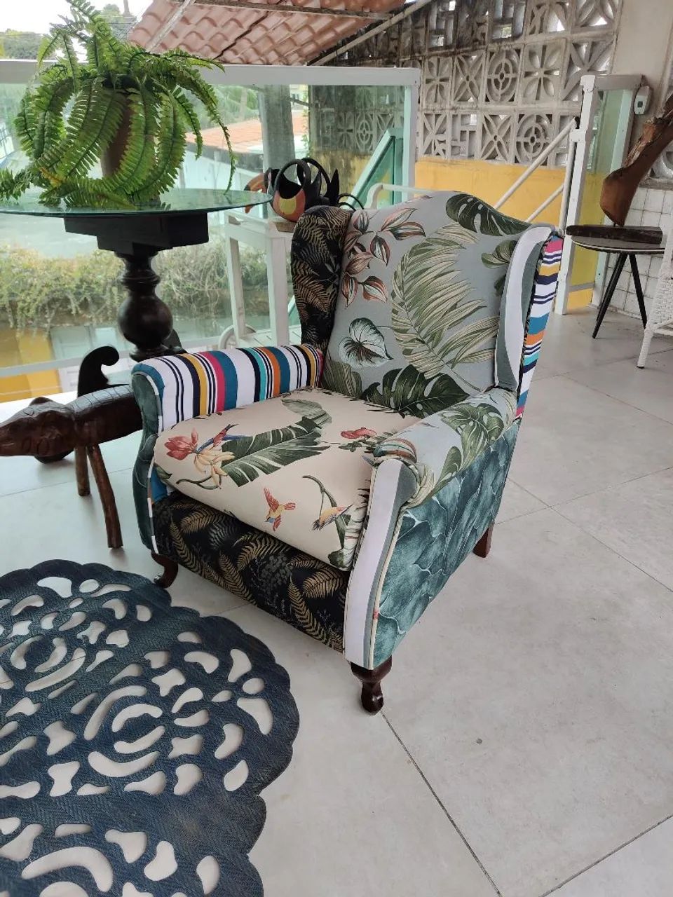 Cadeira antiga reformada - Foto 3
