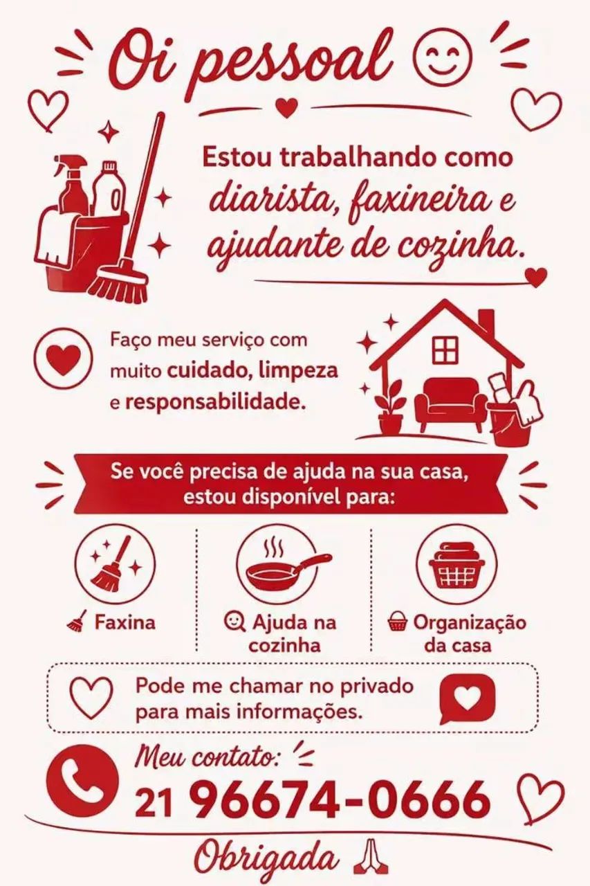 Faxineira, diarista, passadeira e babá  - Foto 2
