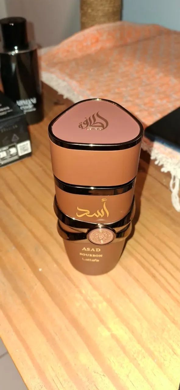 Perfume Árabe Lattafa Asad Bourbon Masculino 100ml - Foto 5