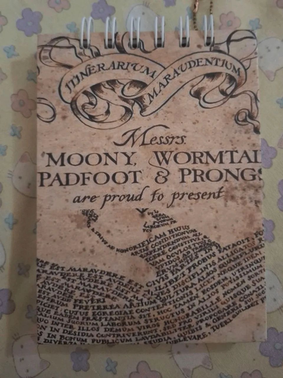 bloco de notas harry potter mapa dos marotos - Foto 2