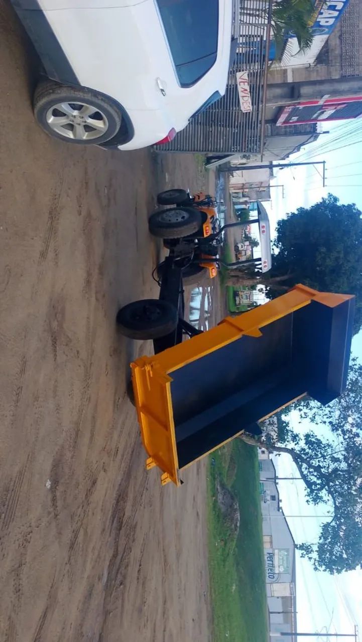 Carroça Basculante p Trator - Foto 2