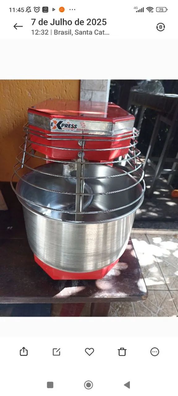 Masseira braesi 10kg  nova 