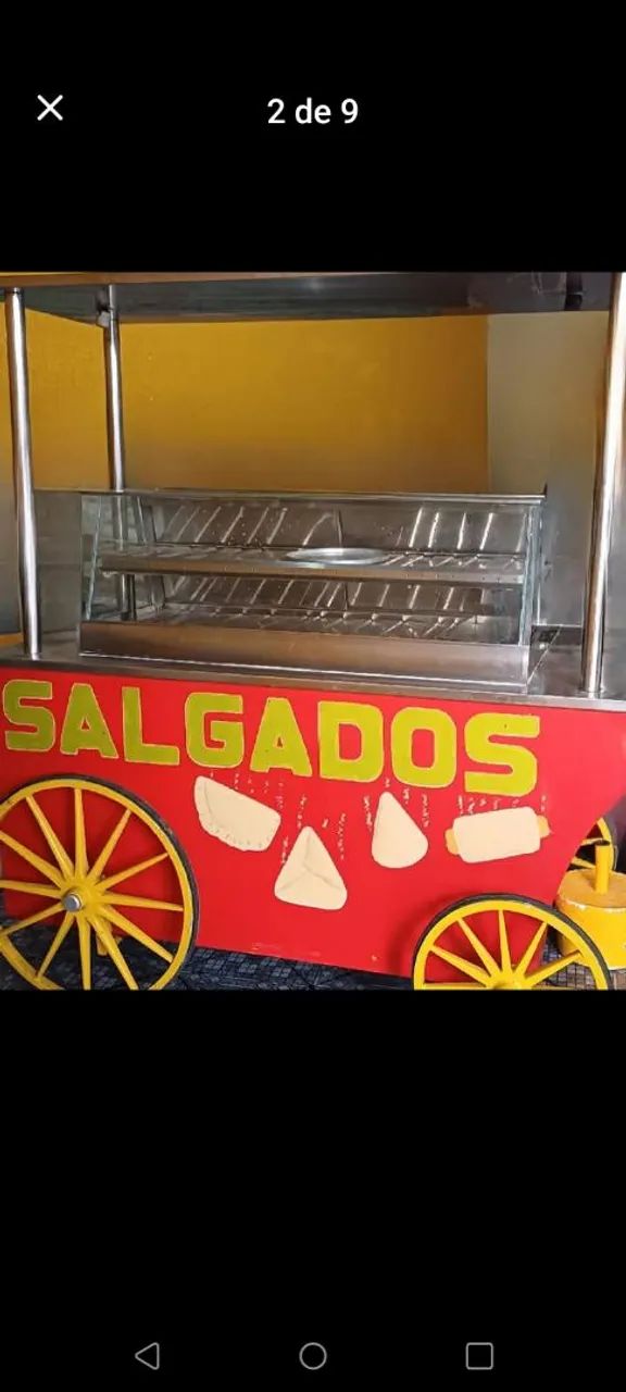 VENDE SE CARRINHO DE SALGADOS, COM ESTUFTA ELETRICA.  - Foto 3