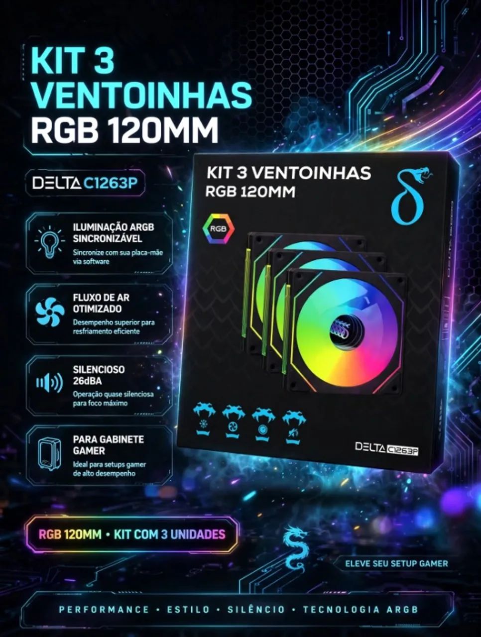 KIT 3 VENTOINHAS  