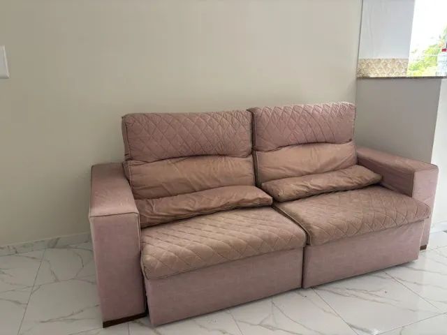 Sofa retrátil - Linho - Foto 4