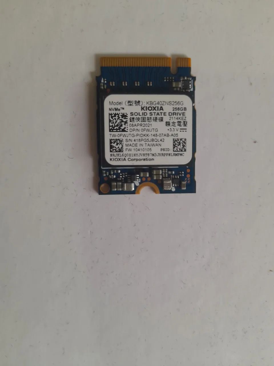 SSD Nvme M.2  Kioxia 256gb - Foto 2